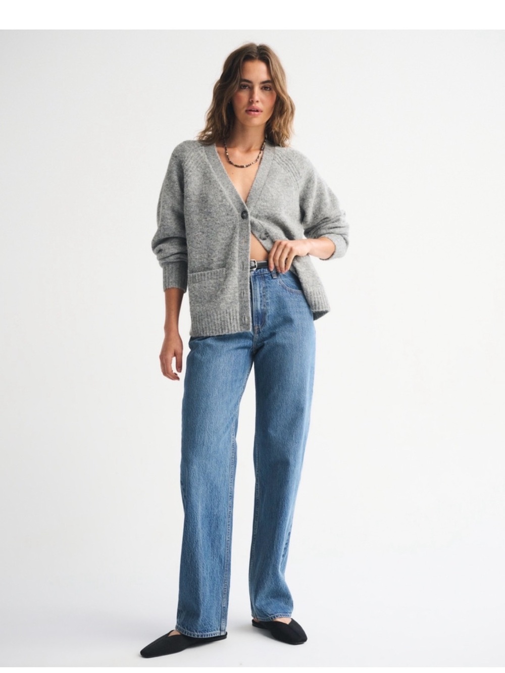 Abercrombie & Fitch High rise loose jeans size 0 short